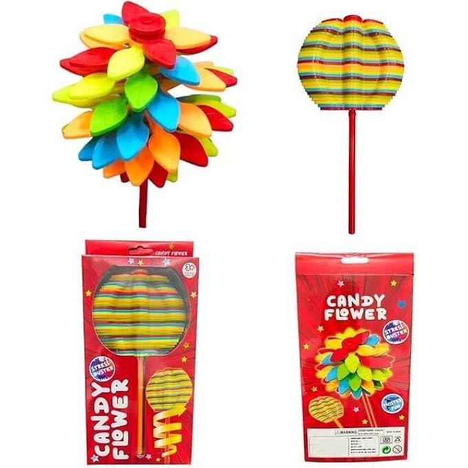 Lavilok Spin Candy Flower Rotating Lollipop Magic Lollipop Tree Stress Relief Toys Rattle (Multicolor)_F31 - Image 1