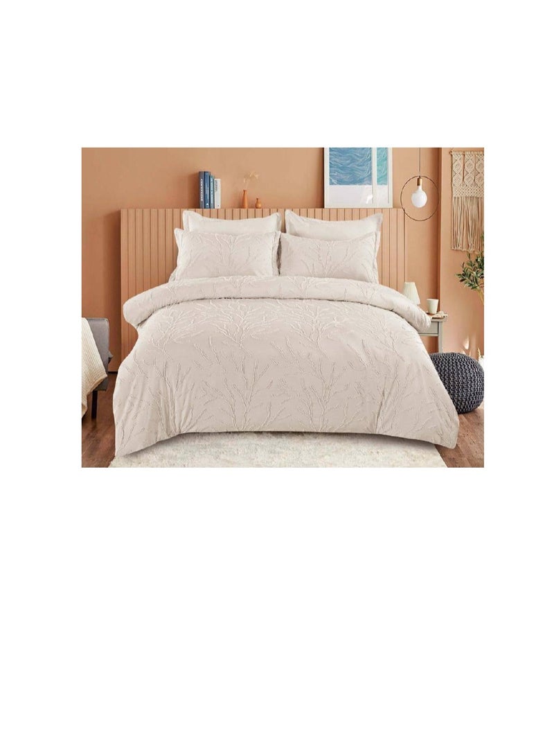 comforter set All Season Bedding King Size-Ultra Soft 100% Microfiber Polyester-Striped ComforterS ets included 1 fixed duvet 1 fitted sheet 4 pillow cover
