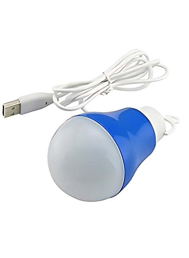 Earss USB LED Light Bulb 5W – Portable Emergency Camping Light for Tent, Outdoor, and Home Use – USB Powered by Power Bank, Laptop, or Adapter – Cool White – Energy Efficient and Lightweight - Image 1