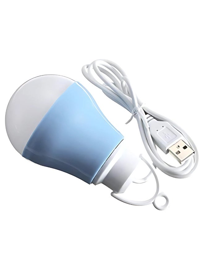 VTpower 2-Pack USB LED Camping Light – 5W Portable Bulb With On/Off Switch, 8.2-Foot Cable, For Power Bank, Garage, Boat, Emergency, Or Night Light