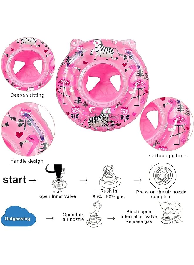 KASTWAVE Baby Swimming Float Ring Baby Swimming Float Baby Swimming Ring Baby Swimming Float Ring Pool Inflatable Swimming Ring With Float Seat For 6 48 Months Children. - Image 3