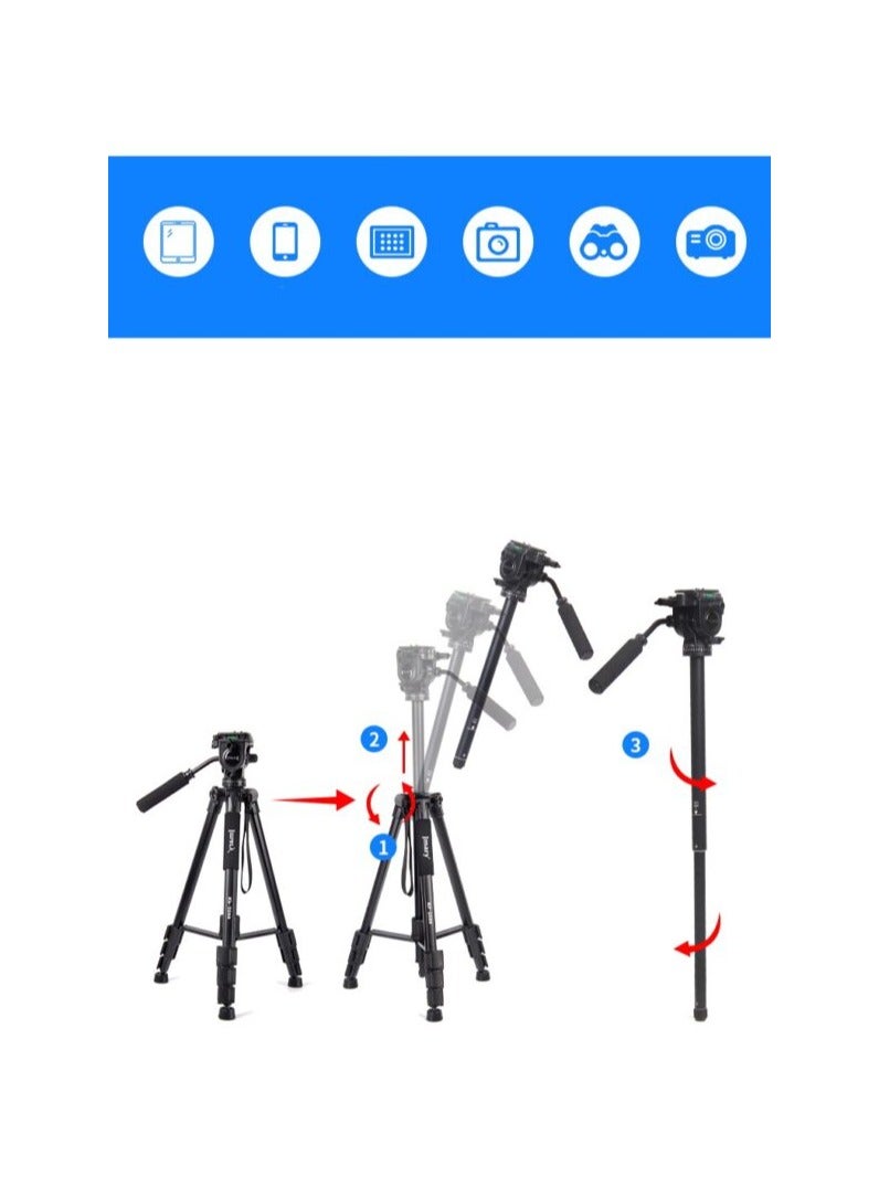 Jmary Kp-2599 Professional Aluminium Tripod For DSLR - Image 2