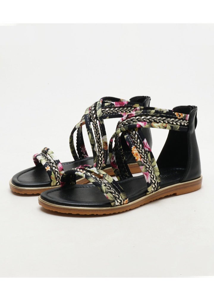 SIKETU New Women's Summer Flat Bottomed Open Toed  Anti Slip Roman Sandals  - Image 2