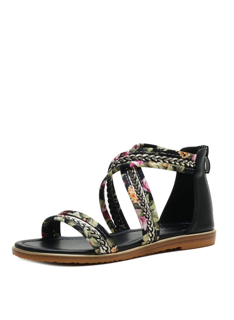 SIKETU New Women's Summer Flat Bottomed Open Toed  Anti Slip Roman Sandals  - Image 1