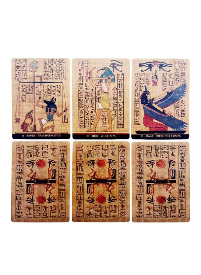 NIBEMINENT Tarot Cards - Egyptian Deity Divination Cards - English Version - Suitable for Girls' Board Game - Divination Card Party Use English Playing Cards - Image 2