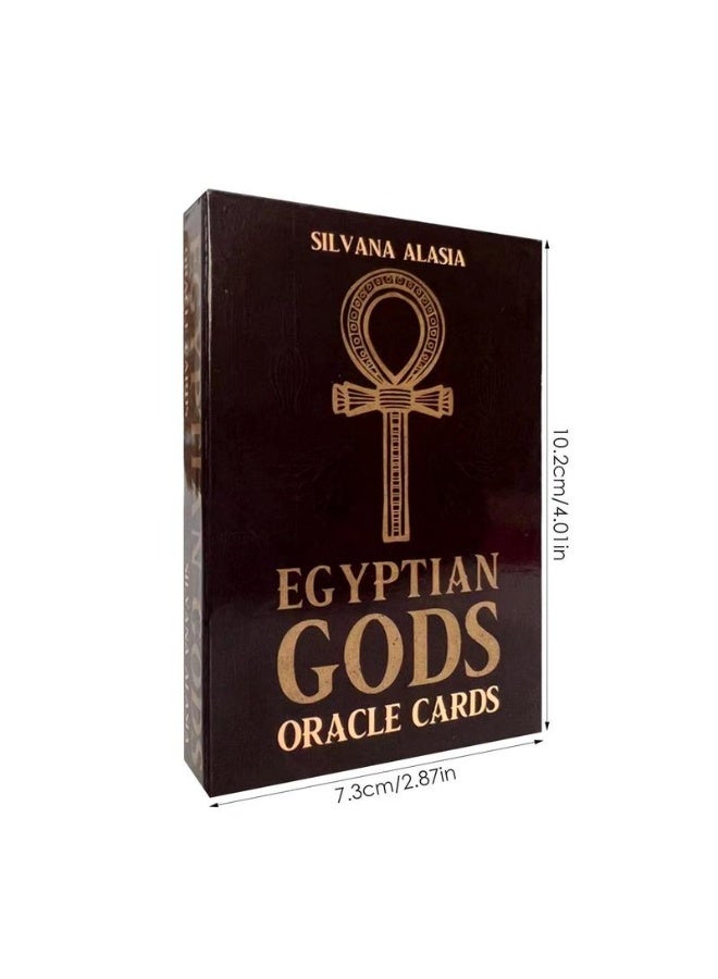 NIBEMINENT Tarot Cards - Egyptian Deity Divination Cards - English Version - Suitable for Girls' Board Game - Divination Card Party Use English Playing Cards - Image 4