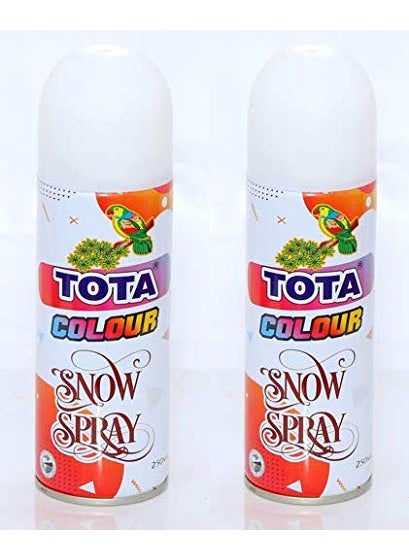 TOTA TOTA Snow Spray for Birthday Christmas Holi New Year Marriage Anniversary Party Random 2 Color Pack of 2250 Ml Each 500 Ml  - Image 1