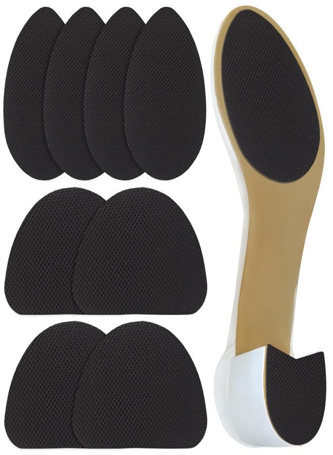 Beautulip 8Pcs Silicone Anti-Slip Shoe Pads: Discreet Quiet Sole Grips - Image 1