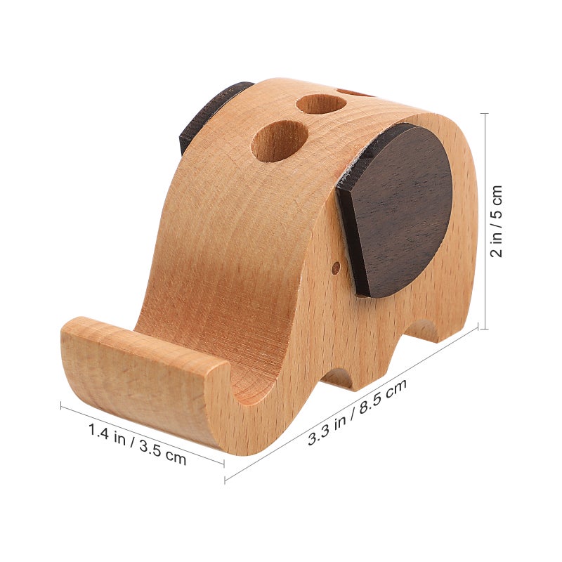 Elephant Pencil Holder with Phone Stand Multifunctional Pen Container Cellphone Holder Desk Organizer for Home School Office - Image 2