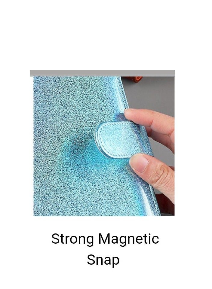 Money envelope, budget papers, and expenses - with cash envelopes for budgeting and saving money - colored sticky notes and a metal pen - cyan - Image 5