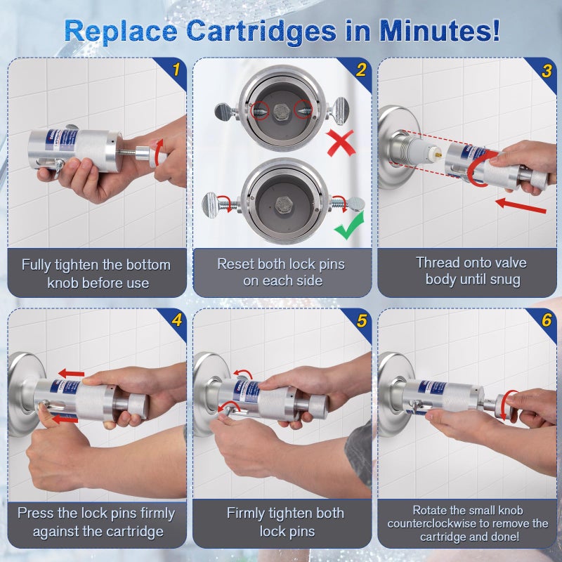 Debialo Cartridge Removal Tool Compatible with Delta Tub & Shower Faucets, Fits 1300/1400 Series RP46074â€¯&â€¯RP19804 Cartridges, Heavy-Duty Reusable Steel Puller Extractor, Damage-Free DIY Valve Repair - Image 5