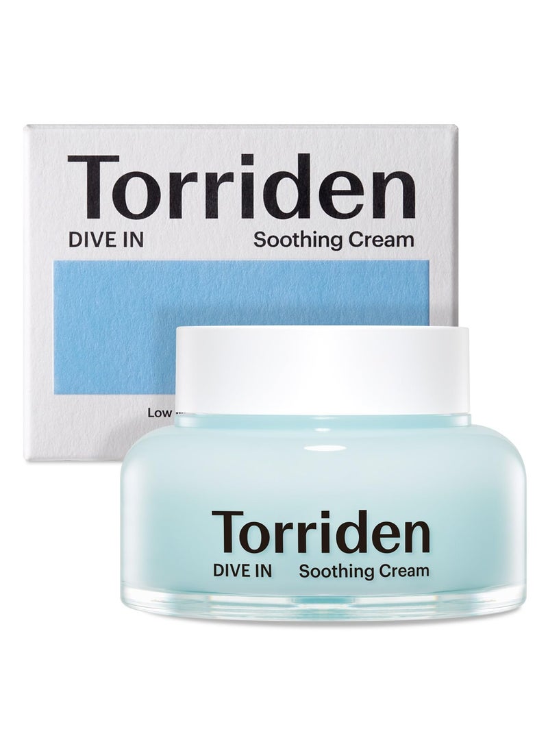 Torriden - DIVE IN Hyaluronic Acid Soothing Cream 100ml (3.38 fl. oz) | Revitalizing Facial Moisturizer for Sensitive and Dry Skin | Hyaluronic Acid, Panthenol, Allantoin - Image 1