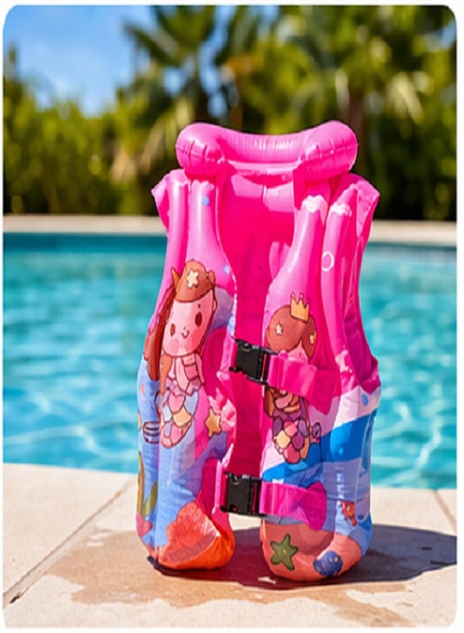 TRADY Kids Swim Vest Jacket for 2-6 Years, Inflatable Float Jacket with Adjustable Safety Buckles, Lightweight Swimming Life Jacket for Boys & Girls Pool Beach Use - Image 3