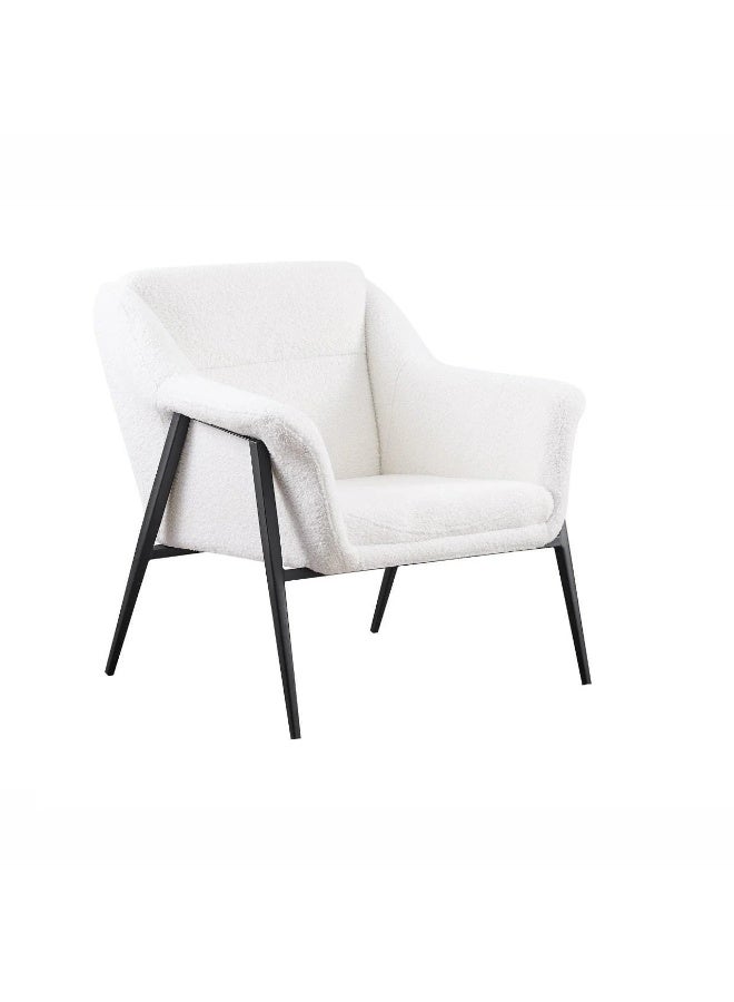Baity Modern Buckle Single Chair - White - Image 3
