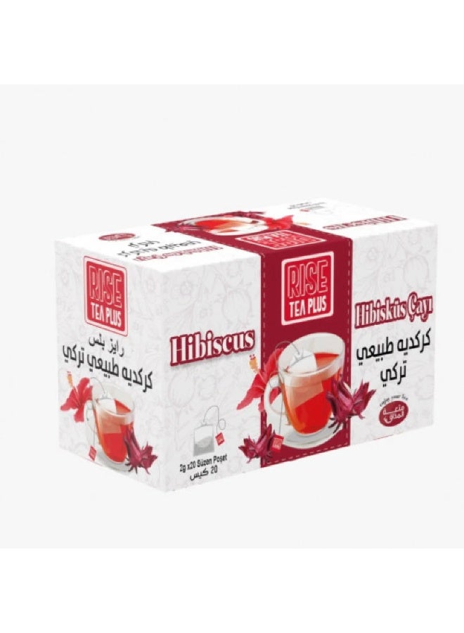 شاي كركديه الطبيعي التركي رايز بلس