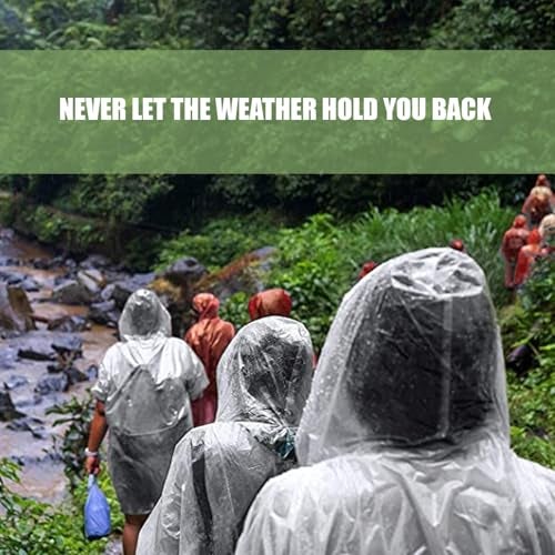 HACER EVA Raincoat 110 GSM with Adjustable Hood Full Sleeves Universal Size Long Length Lightweight Water Resistant Outdoor Rainwear for Camping Trekking Hiking Men & Women (Pack of 1, Purple) - Image 5