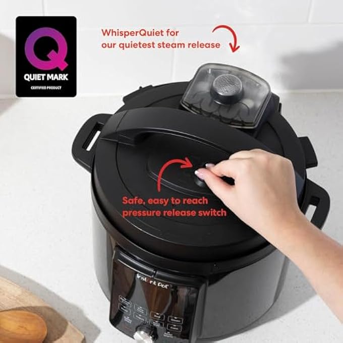 INSTANT Pot Duo Plus Whisper Quiet MultiCooker 9In1 Cooking Pressure Cook Slow Cook Rice Steam Saut Yogurt Sous Vide Cake Keep Warm DishwasherSafe Lid 2 Years ManufacturerS Warranty - Image 5