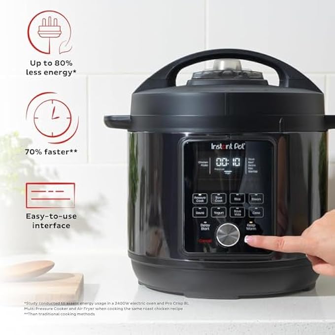INSTANT Pot Duo Plus Whisper Quiet MultiCooker 9In1 Cooking Pressure Cook Slow Cook Rice Steam Saut Yogurt Sous Vide Cake Keep Warm DishwasherSafe Lid 2 Years ManufacturerS Warranty - Image 3