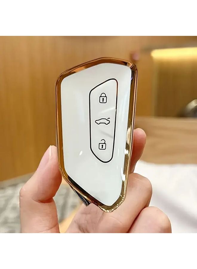 غطاء مفتاح سيارة TPU أسود لفولكس فاجن ID4 جولف 8 MK8 GTI ID3 سيات ليون MK4 جيتا - Image 2