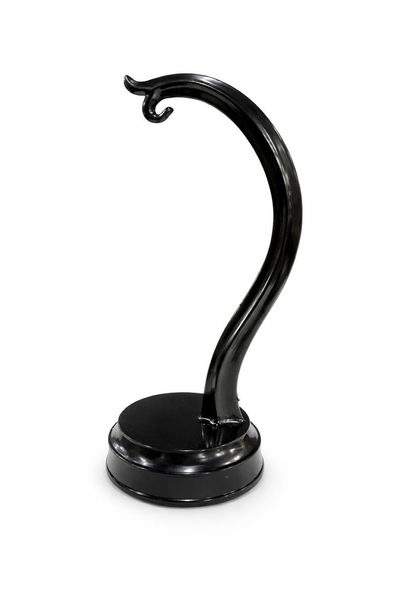 Generic, Black curved design stand with hook, stylish display organizer for watches, jewelry and accessories - Image 1