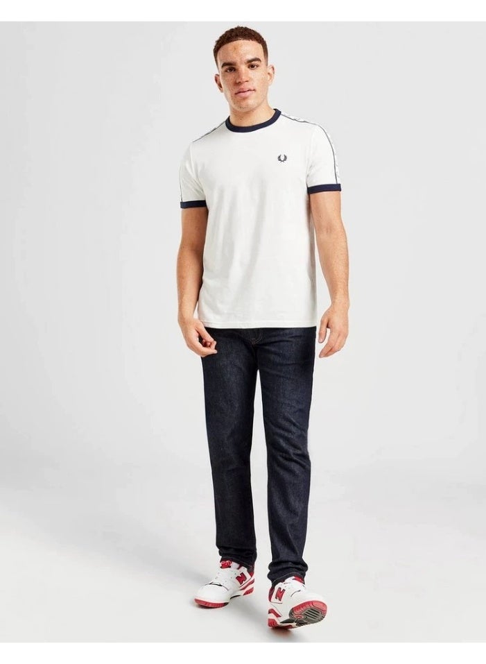 FRED PERRY Men's Short-Sleeve T-Shirt, Minimalist Casual Color-Blocking Trim Half-Sleeve Top - Image 2