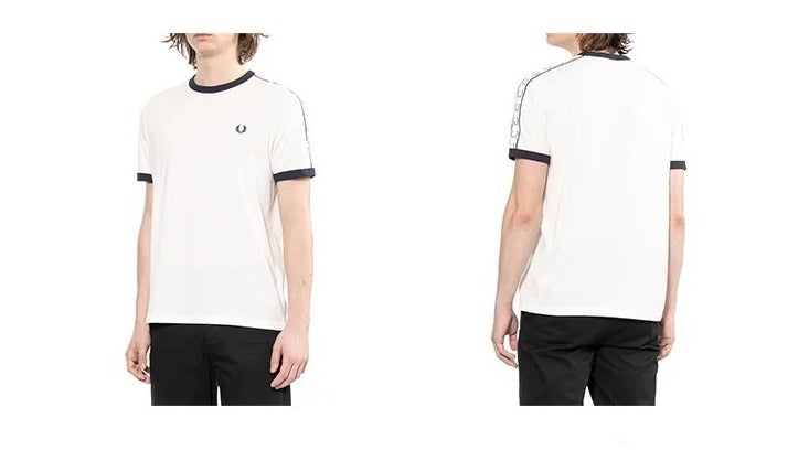 FRED PERRY Men's Short-Sleeve T-Shirt, Minimalist Casual Color-Blocking Trim Half-Sleeve Top - Image 3