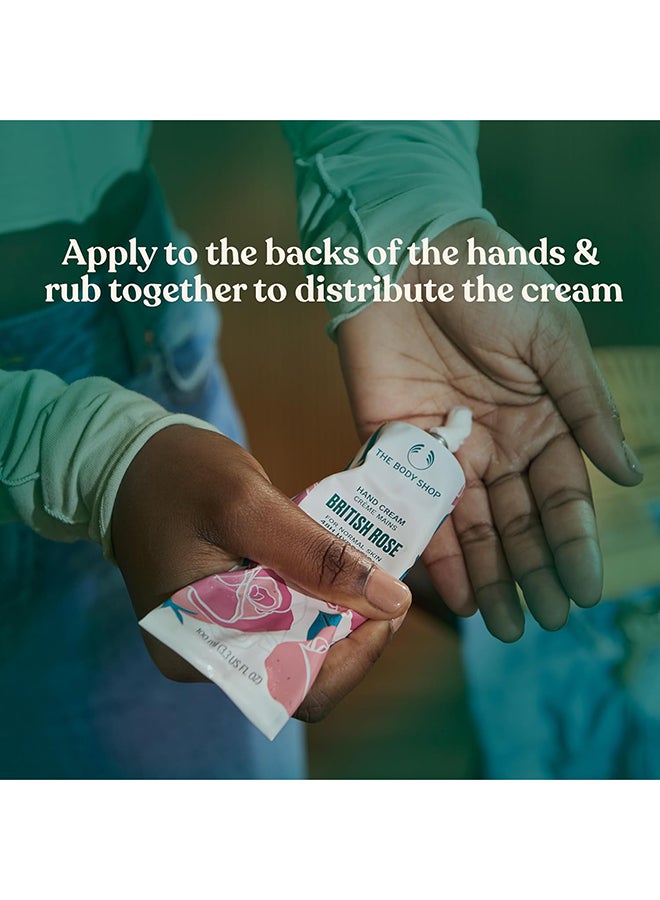 THE BODY SHOP British Rose Hand Cream – Nourishing Gel-Cream for Soft, Smooth Hands | 48Hr Hydration, Fast-Absorbing, Non-Greasy Moisturizer, 100ml - Image 3