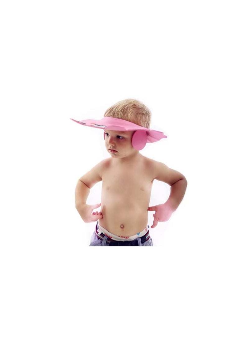 Goolsky Baby Shower Cap Toddler Bath Hat Adjustable Shampoo Cap Waterproof Bath Cap with Ear Protection Safe Shower Visor Soft EVA Washing Hair Shield Hat for Infants Kids Children Boys Girls 6 Months-6 Years - Image 4