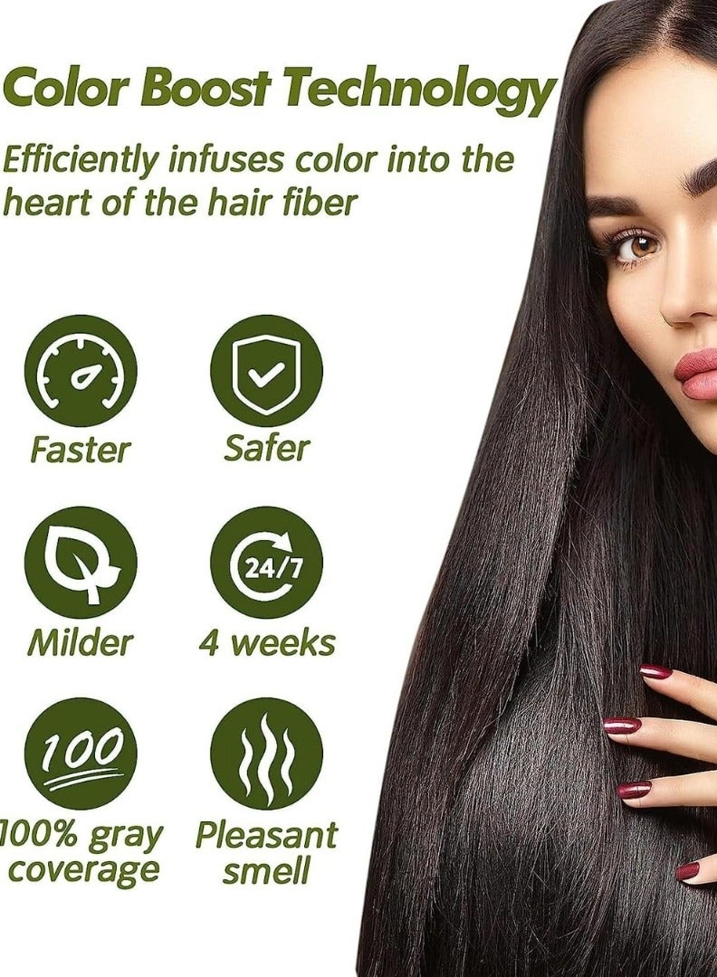 Dexe Black Hair Shampoo Temporary Instant Hair Dye Maintain for Men and Women Grey Hair Color Shampoo Black Wash Hair Cream Black Hair Shampoo for Natural Hair Long Lasting Hair Color Shampoo  - Image 5