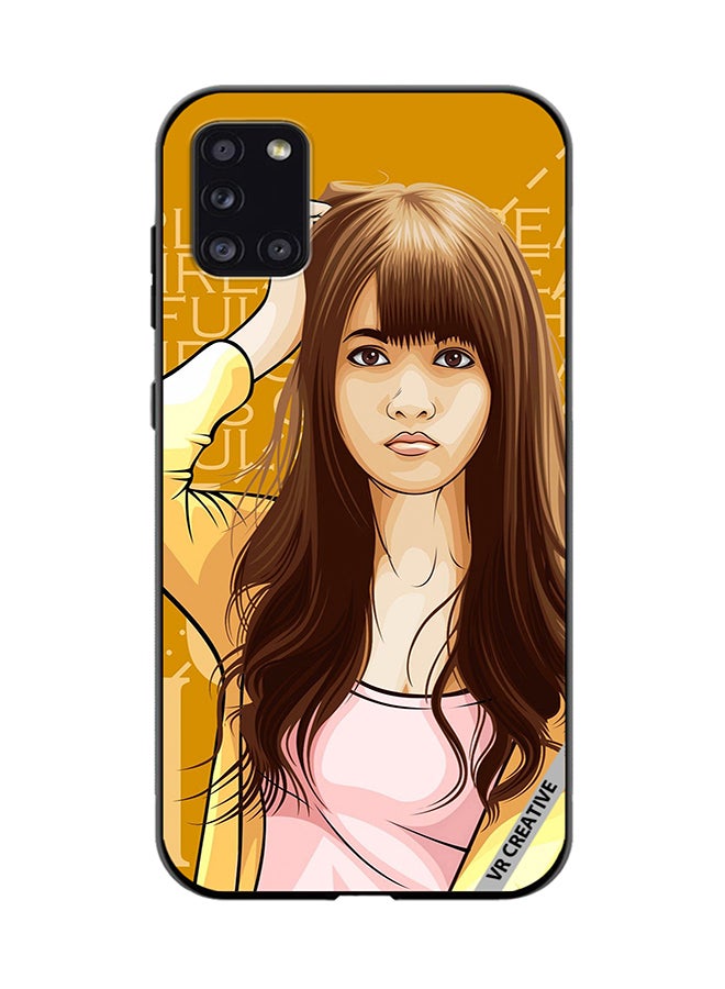 VR CREATIVE Protective Case Cover For Samsung Galaxy A31 Girl Posing Design Multicolour - Image 1