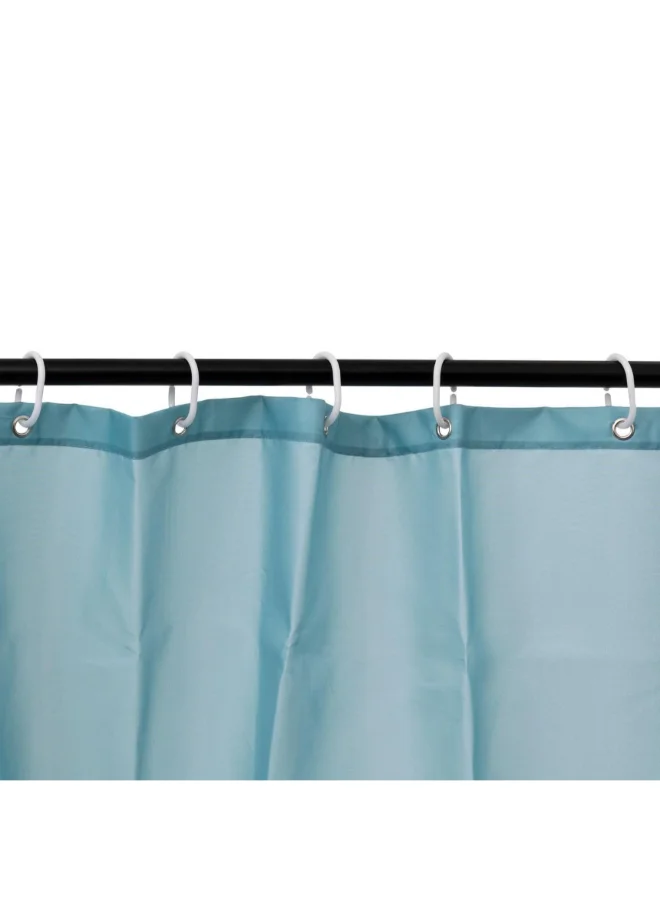 Five Simply Smart Colorama Plain Shower Curtain Arctic Blue 180 x 200 cm 138006Q