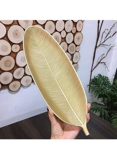 HOME TASTE TOMSUN Wooden Leaf Shaped Serving Tray Set of 2 - Bamboo Fruit Plate, Snack Tray, Dinner Plate, Candy Dish Decorative Wood Storage Plates for Coffee Table, Restaurant  - Image 4