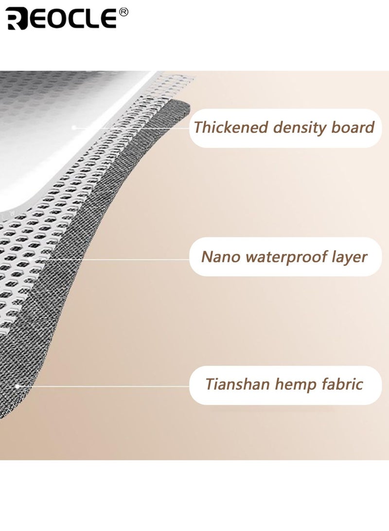 ريوكل 3 قطع منظم أدراج قابل للطي صناديق قماشية قابلة للتكديس مع مقابض للملابس الداخلية والجوارب وحمالات الصدر والربطات حل مثالي لتنظيم الخزانة - Image 5