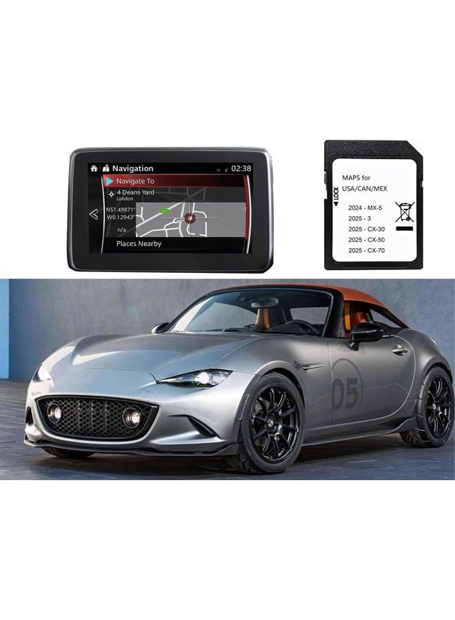 Ulfeng 2025 Navigation SD Card,Compatible with 2024 - MX-5,2025-3,2025 - CX-30,2025 - CX-50,2025 - CX-70USA/CAN/MEX - Image 5