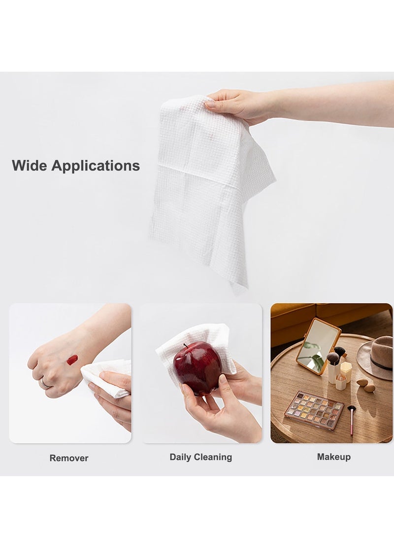1 Pack Disposable Face Towels – Ultra-Soft, Clean Facial Towels, Makeup Towels, Remover Dry Wipes, Lint-Free, Extra Absorbent, for Delicate Skin - Image 2