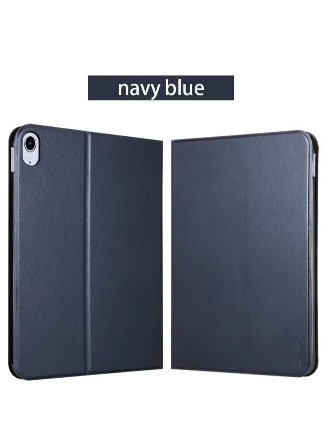 ELTRAZONE Ultra-Thin Cloth Pattern Stand Case for iPad Air 3/7/8/9 (10.2" & 10.5") – Navy Blue - Image 1