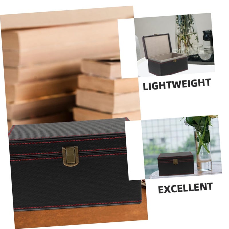 Car Key Signal Blocker Box Carbon Fiber Case 11 50X9 00X6 20CM Compact Storage - Image 3