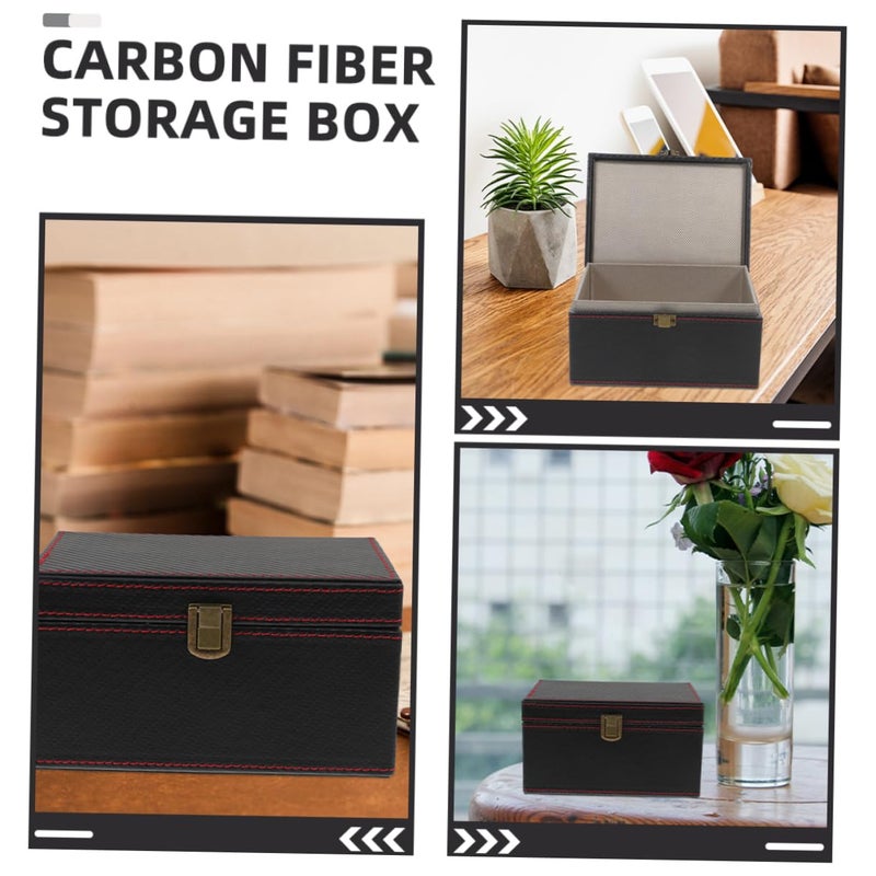 Car Key Signal Blocker Box Carbon Fiber Case 11 50X9 00X6 20CM Compact Storage - Image 5