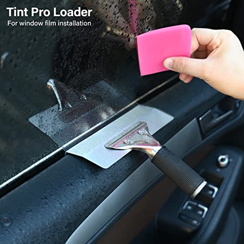 Gomake 6.3-Inch Speed Loader Area Single Window Tint Tool Professional Speed Loader Window Tinting Film Install Tool Windshield Protection Film Paint Handle Scraper - Image 2