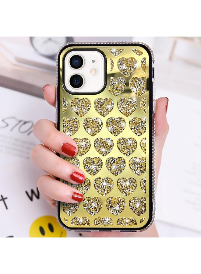 S-TOP Case For iPhone 11 Love Hearts Diamond Mirror TPU Phone Case - Image 1