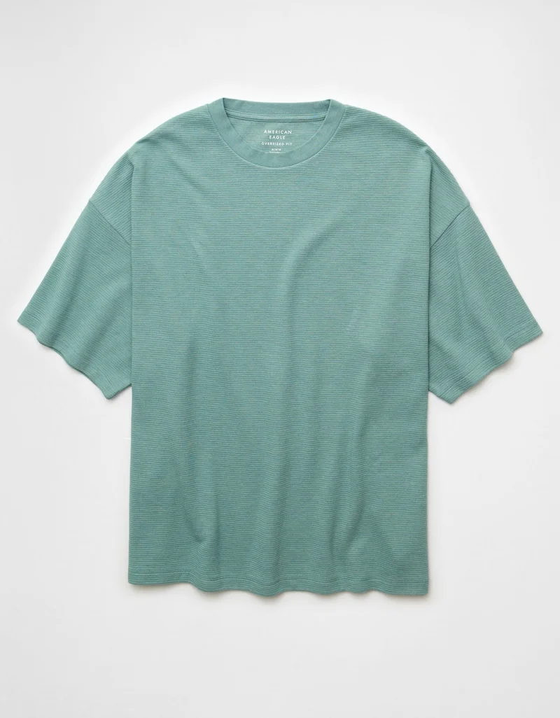 American Eagle  AE Relaxed Ribbed Jersey T-Shirt for Men | Best Price UAE