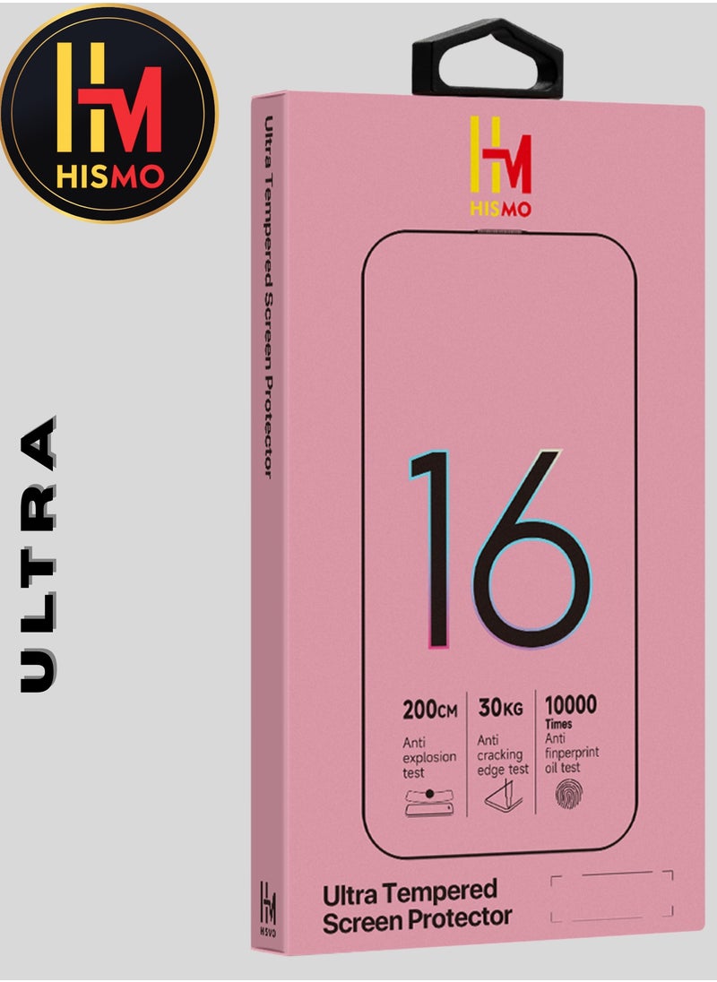 HISMO - Ultra Privacy Screen Protector for iPhone 16 Pro – 9H Tempered Glass, Scratch Resistant, Anti-Fingerprint, Bubble-Free, Edge-to-Edge Coverage - Image 1