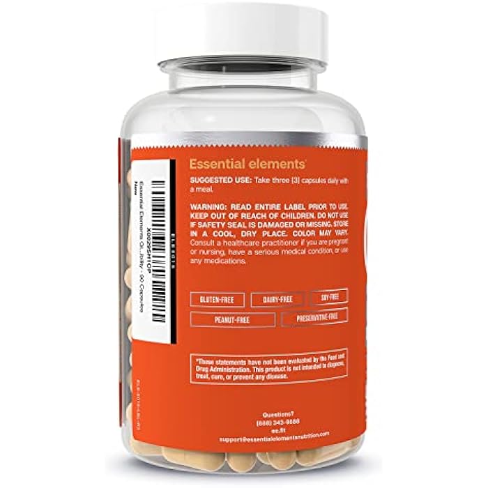 Essential Elements Glucosamine Chondroitin MSM Boswellia Serrata Hyaluronic Acid Supplement Joint Support Antioxidant Supplement for Flexibility - 180 Capsules (2-Pack) - Image 3