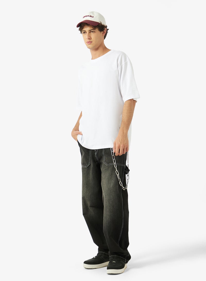 Seventy Five Essential Crew Neck Oversize Drop Shoulder T-Shirt - Image 4