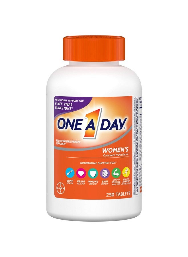 ONE A DAY Women’S Multivitamin Supplement With Vitamin A Vitamin C Vitamin D Vitamin E And Zinc For Immune Health Support B12 Biotin Calcium & More Tablet 250 Count  - Image 2