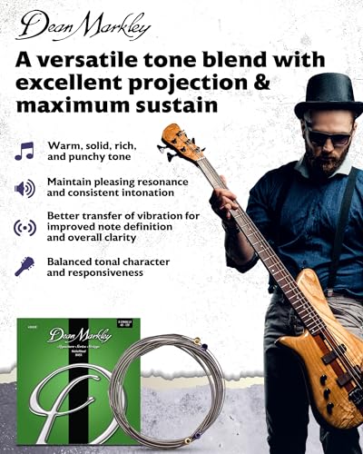 Dean Markley NickelSteel Signature Bass Guitar Strings 5 String Set, Roundwound Electric Bass Strings Light, Incredible Long-Lasting Tone Suited for Rock and Roll, Made in USA, 40-128 Light Gauge - Image 3