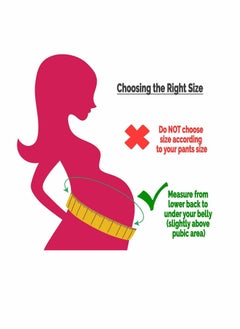 KASTWAVE Maternity Belt, Pregnancy Support Belt, Abdomen Waist Back Pelvic Band, AdjustableBreathable Belly Support For Pregnancy Comfortable Belly Brace Band, Best Gift for Pregnant Women (L)  - Image 2
