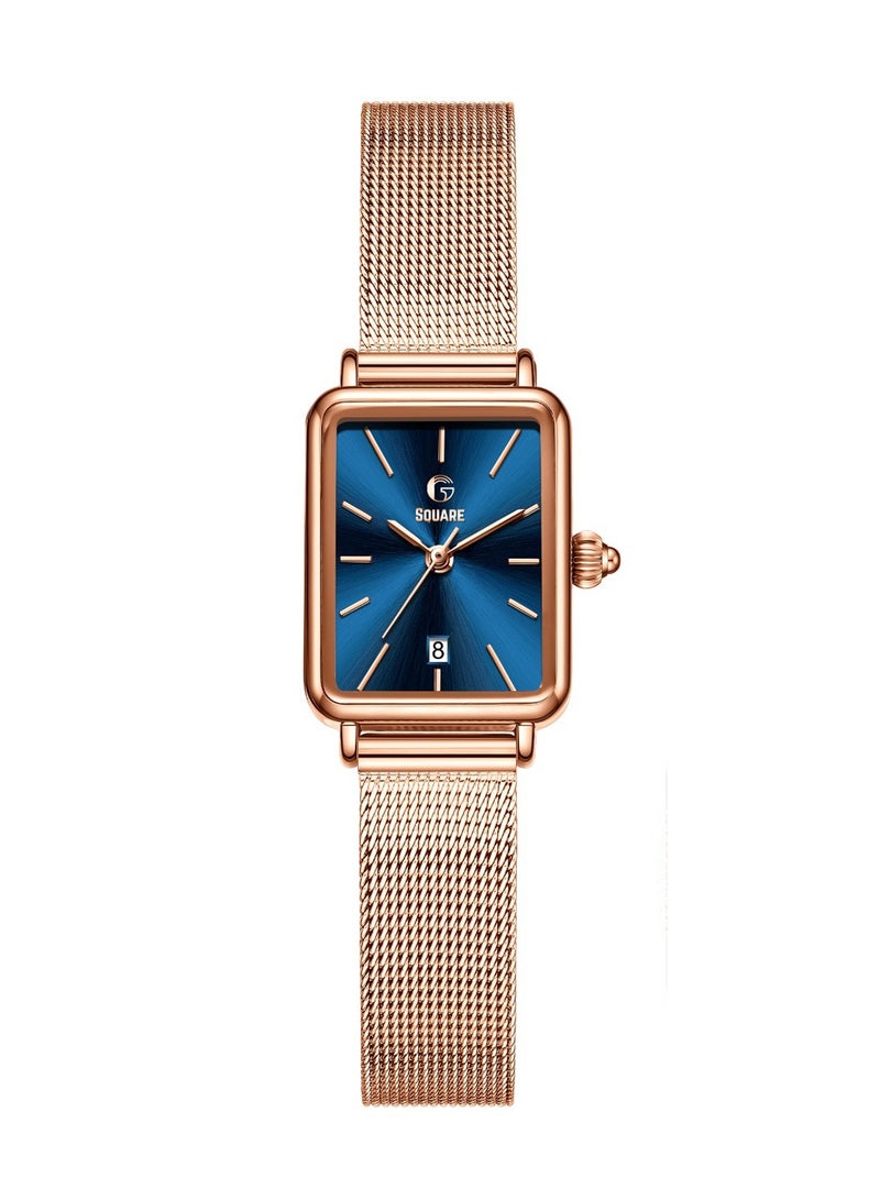 Gsquare Women’s Analog Quartz Rose Gold Stainless Steel Watch – Model 3692 - Image 1