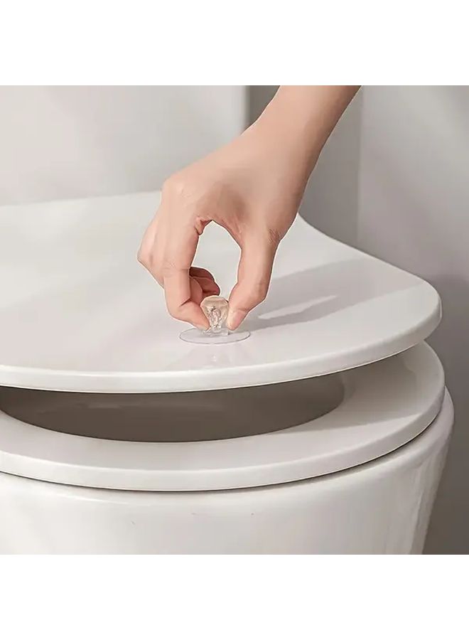 10pcs Round Self Adhesive Push Pull Handles No Drilling For Cabinet Drawer Glass Door - Image 4