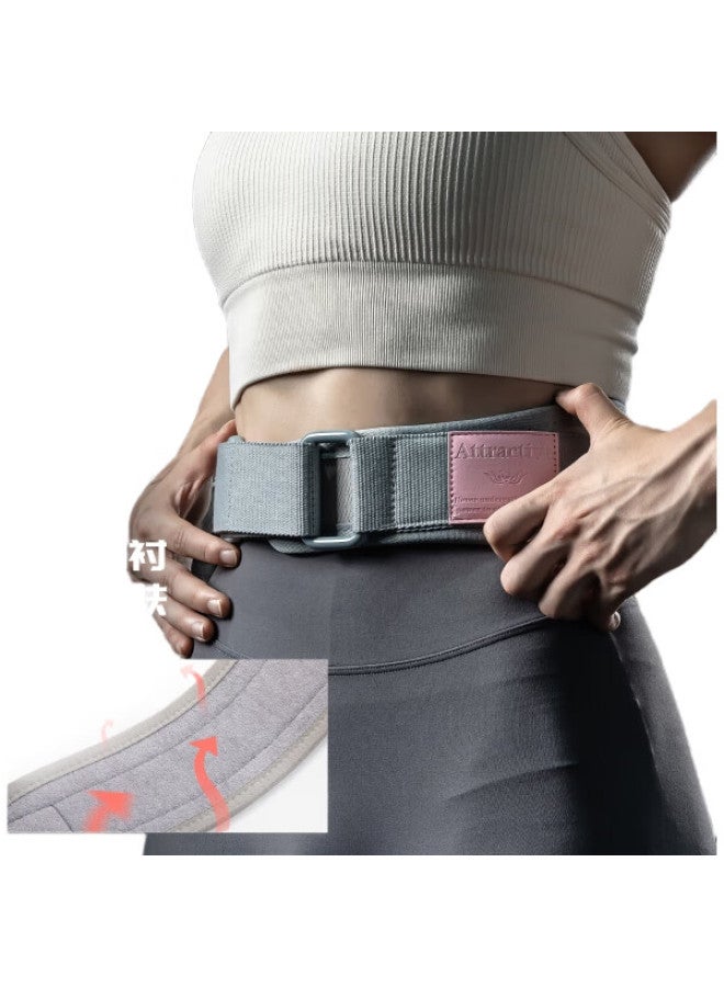 LAURASTAR Laura Star Magnetic Fitness Waist Belt For Women, Deadlift Squat Back Support Belt, Strength Training Exercise Equipment, Gray Slim Version L - Image 3